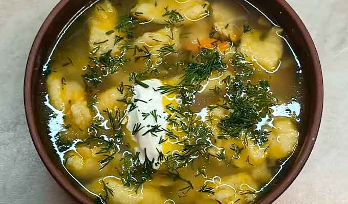суп куриный с картофелем и вермишелью: рецепт