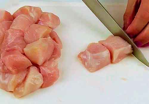 Шашлык в духовке из свинины и курицы в соевом маринаде